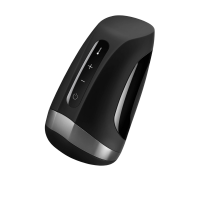 Satisfyer Men Heat Vibration - újratölthető, fekete