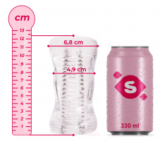 Clear Jack maszturbátor (12,4 cm) + ajándék erekciós gyűrű