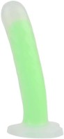 Világító dildó tapadókoronggal Green Radiation (17 cm)