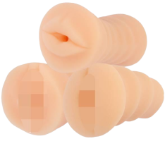 Három szexi lány maszturbátor - 3 db-os készlet vibrációs patronnal (13 cm)