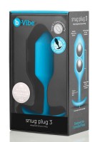 b-Vibe Snug anális dugó 3 kék