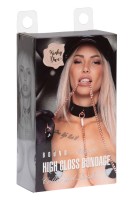 KINKY DIVA O-GYŰRŰS NYAKKÖTŐ + PÓRÁZ FEKETE/ARANY