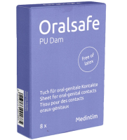 Oral Safe Single: PU Vanille, 8 latexfree dental dams