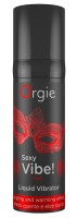 Orgie Sexy Vibe! melegítő stimuláló gél eper ízzel 15 ml
