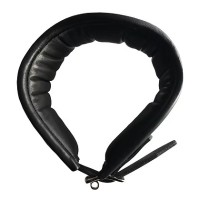 ROUGE Leather Padded Posture Collar With 3 D-Rings Black