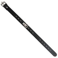 ROUGE Leather Thin O-Ring Studded Collar with Detachable O-Ring