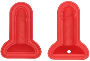 Lovetoy Mace szilikon jégkocka forma – mini pénisz, piros
