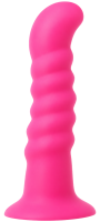 Hot Pink szilikon dildó tapadókoronggal (18 cm)