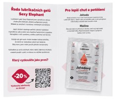 Sexy Elephant síkosító gél minták (6 db)