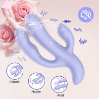 Hármas vibrátor Triple Bliss (22,7 cm)