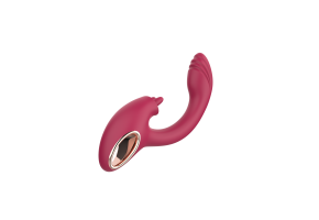Mozgatható fülekkel és G-pont-stimulációval ellátott vibrátor Twin Touch (21 cm)