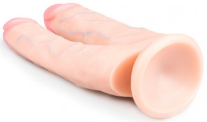 Valósághű vibrátor Double Pleasure (18 cm)