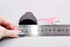 Squeeze-peasy vibrációs maszturbátor (14 cm), méretei