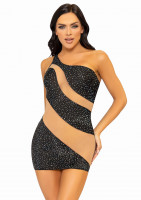 Evening Star fekete mini ruha