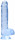 Realista vibrátor Clear Pleasure (15 cm), kék