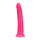 Világító élethű dildó tapadókoronggal Neon Night (20 cm),rózsaszín