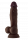 Shaft dildó kettős folyékony szilikonból Realistic Dong (24 cm), sötét testszínű