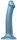 Strap-on-me dildó tapadókoronggal Metallic Shine M (18 cm), kék