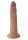 Valósághű vibrátor Hot Stud (18 cm), karamelles testszínű