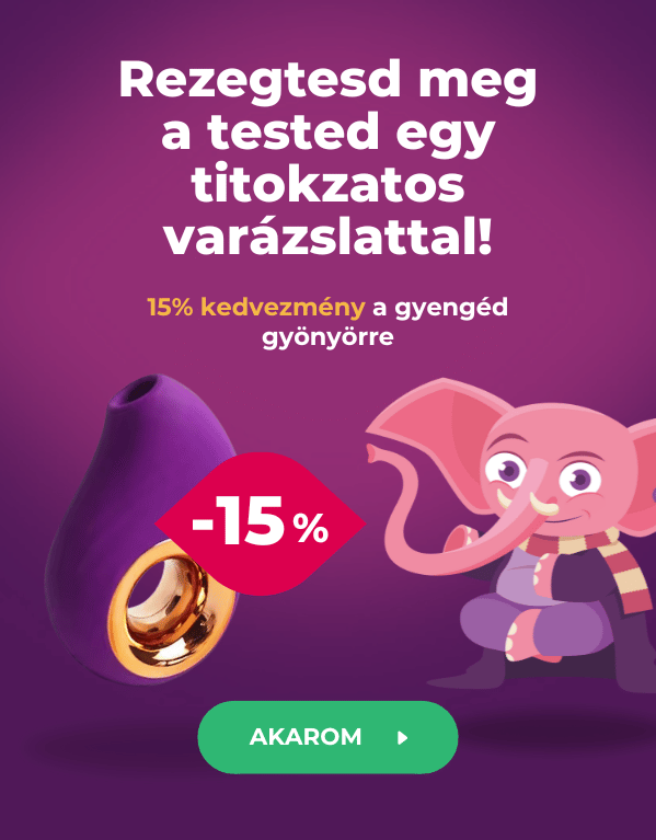 A MAGIC15 kóddal most 15% kedvezményt kapsz intim segédeszközeinkre és erotikus kozmetikumainkra.